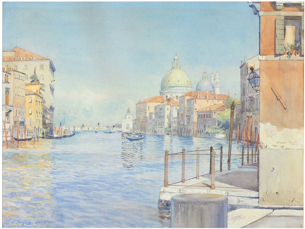 Der Große Kanal, Venedig, mit der Santa Maria della Salute von Gunnar Widforss