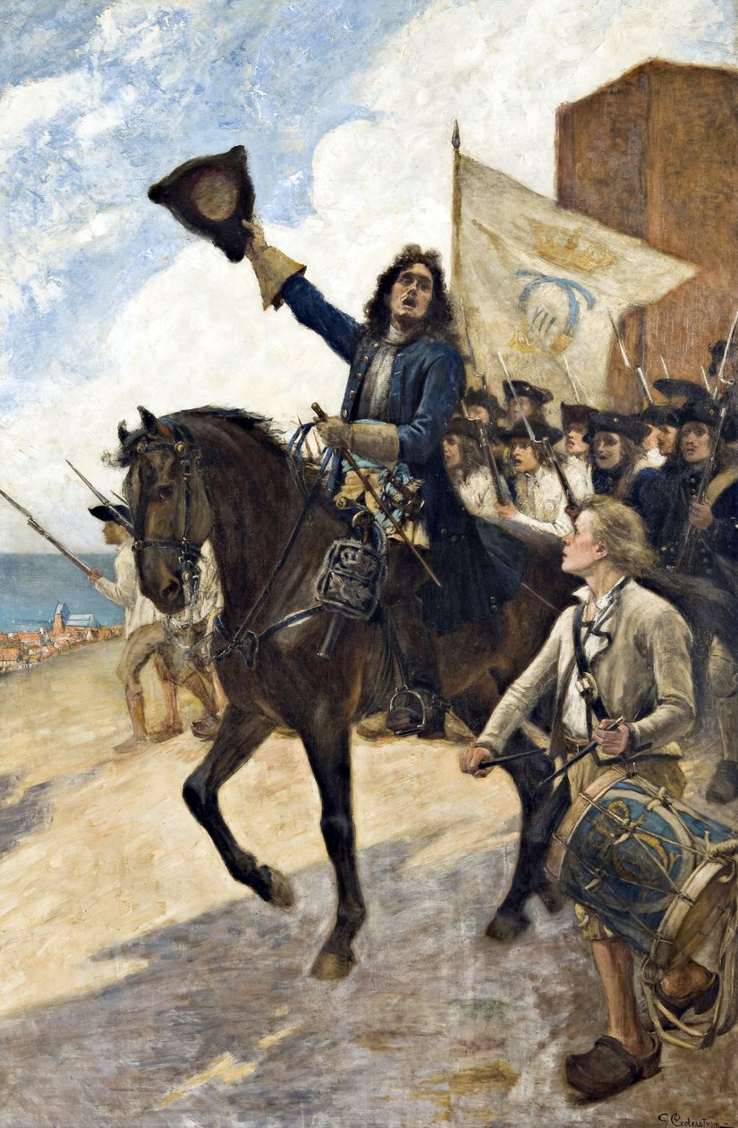 Großer Nordischer Krieg: Magnus Stenbock in der Schlacht von Helsingborg von Gustaf Olaf Cederstrom