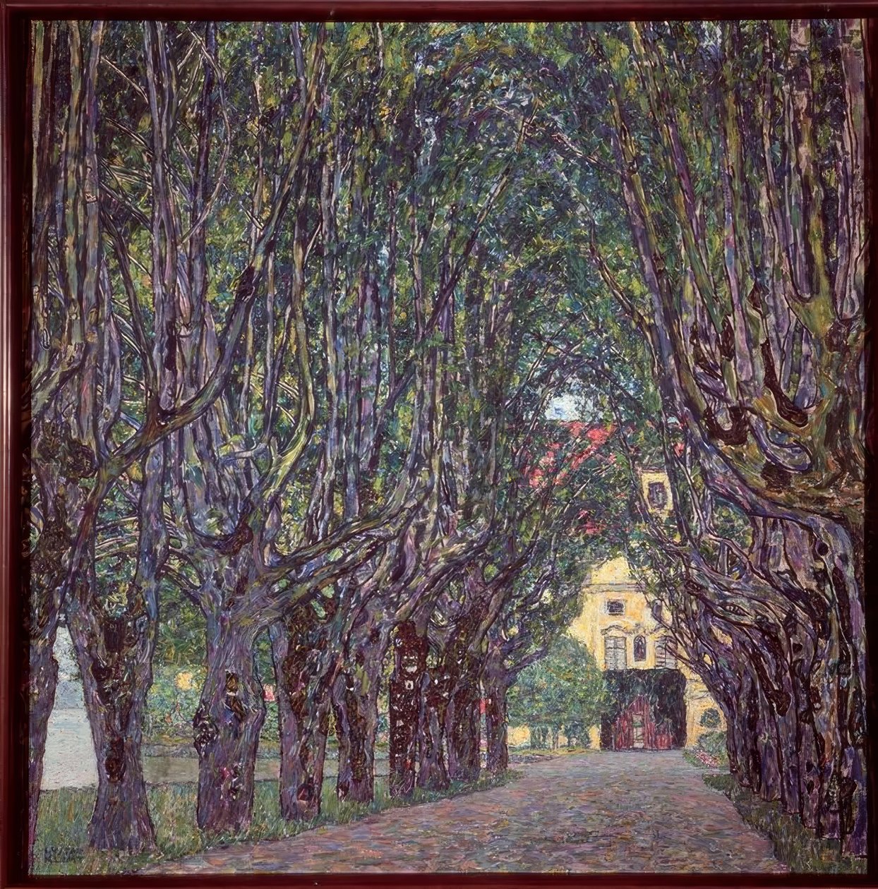Allee im Herrenhaus Kammer, Oberösterreich von Gustav Klimt