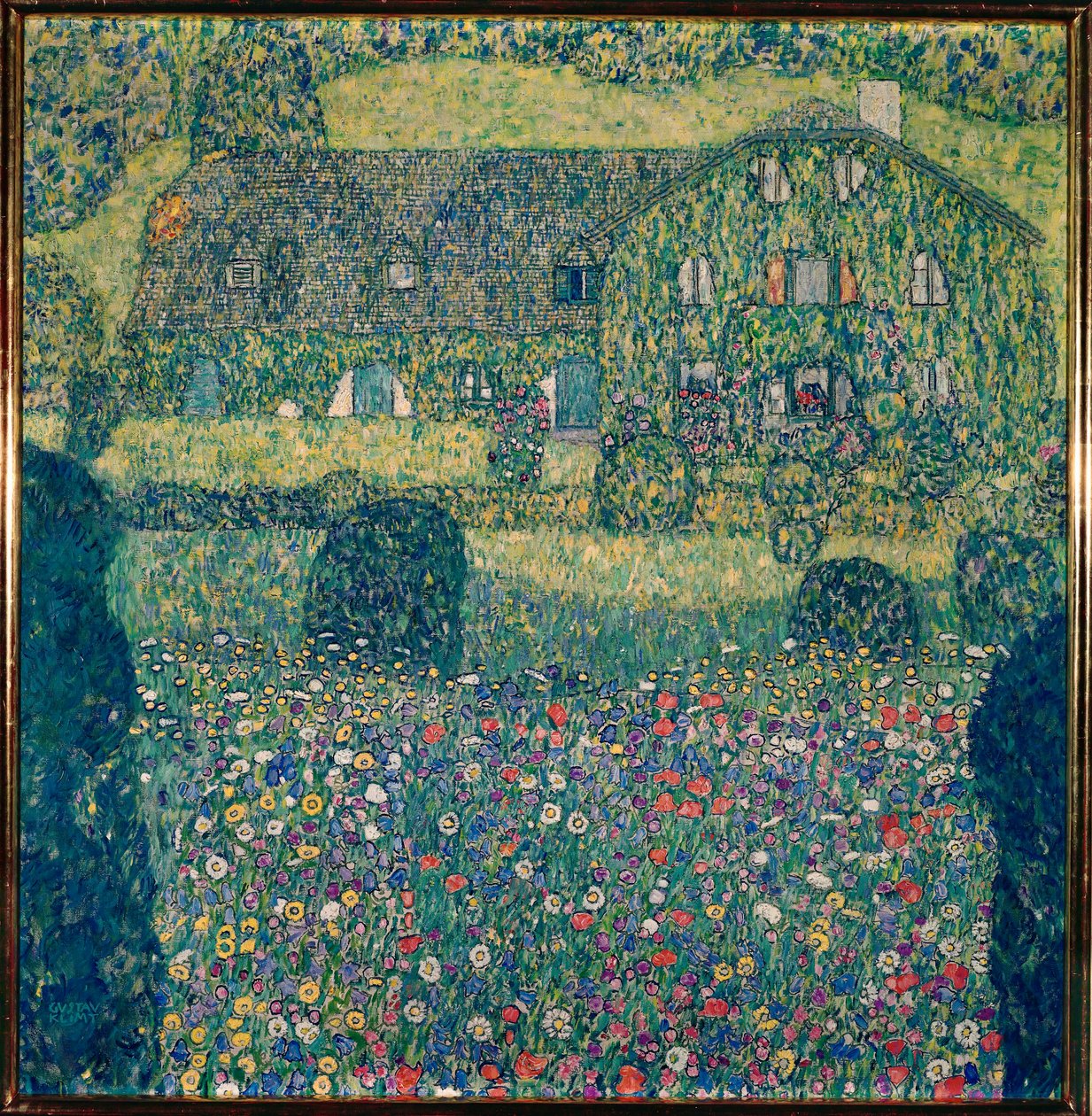 Landhaus am Attersee, Oberösterreich von Gustav Klimt
