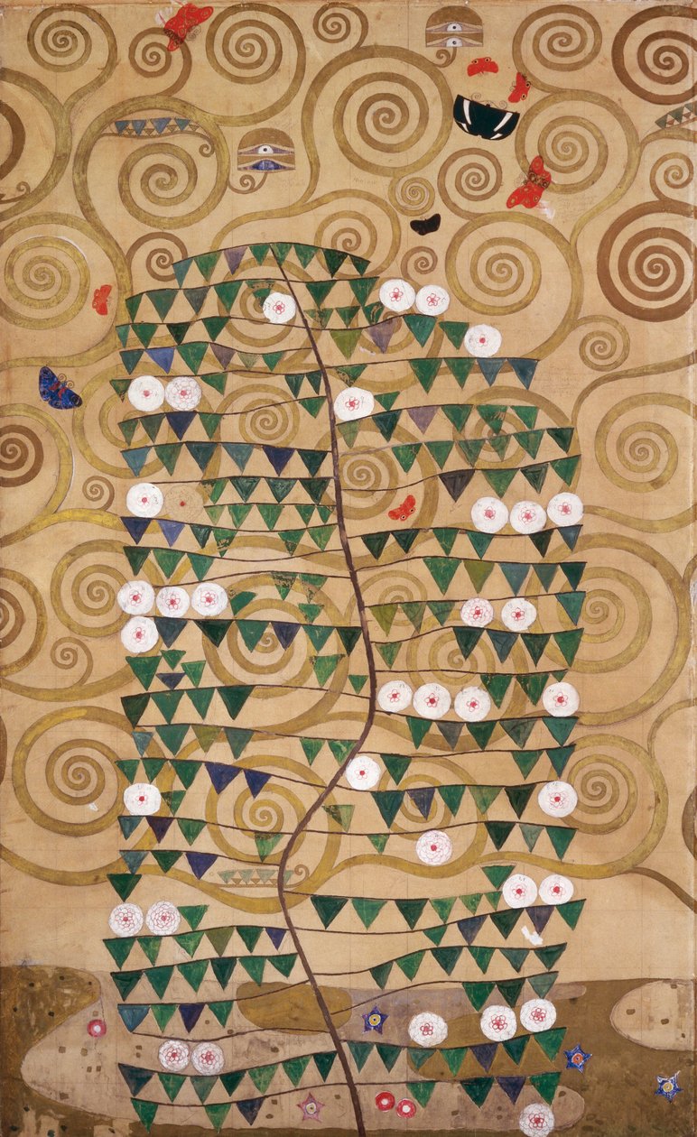 Skizzen für das Fries für den Palais Stoclet in Brüssel, Belgien von Gustav Klimt