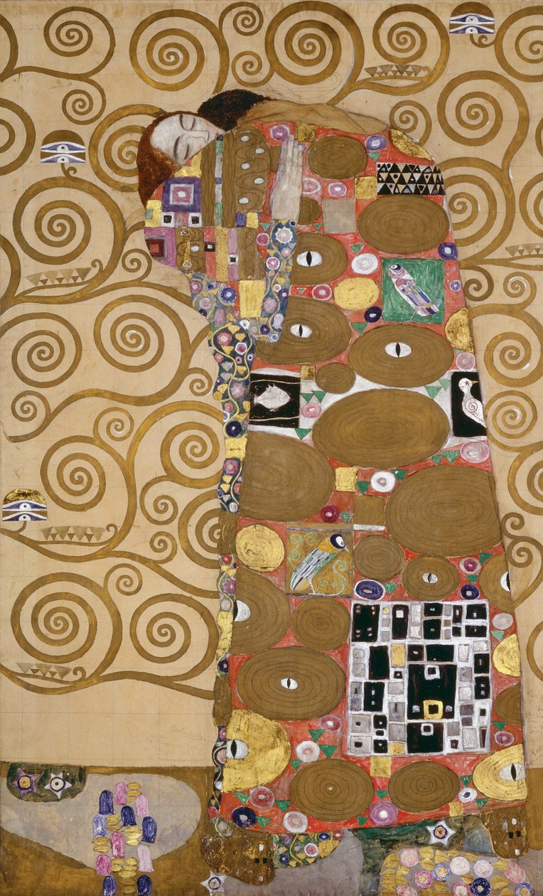 Skizzen für das Fries im Palais Stoclet in Brüssel, Belgien von Gustav Klimt
