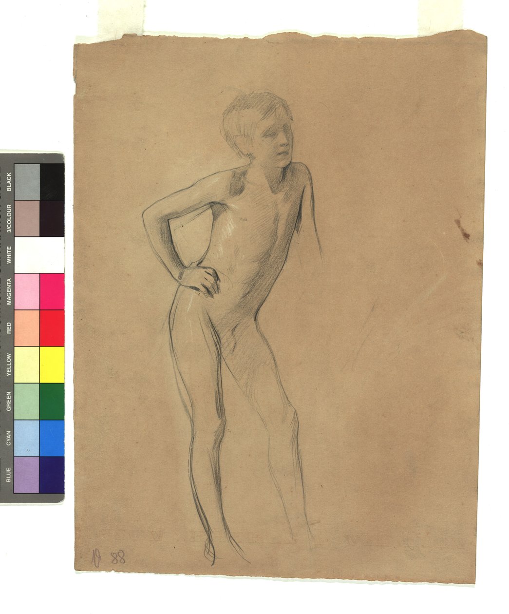 Stehender Knabenakt von Gustav Klimt