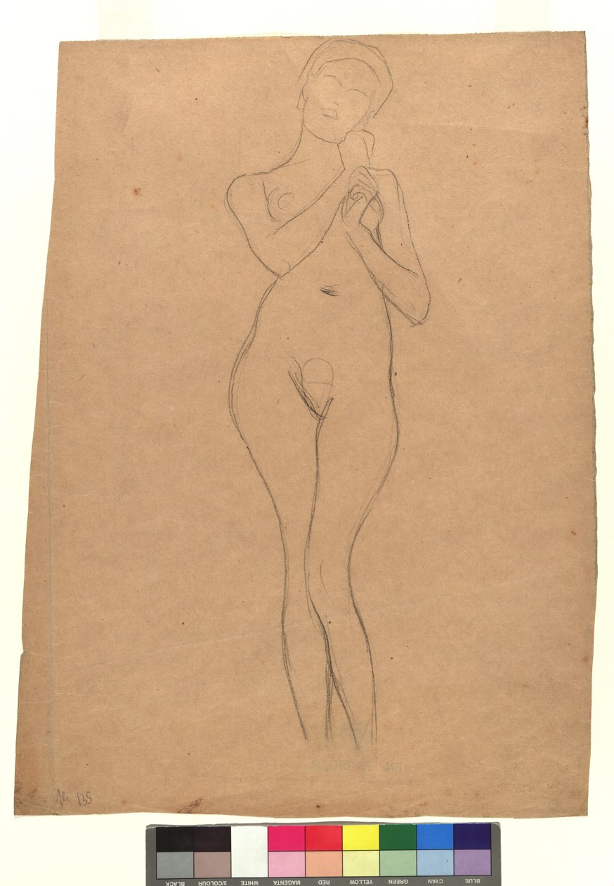 Stehender weiblicher Akt von Gustav Klimt