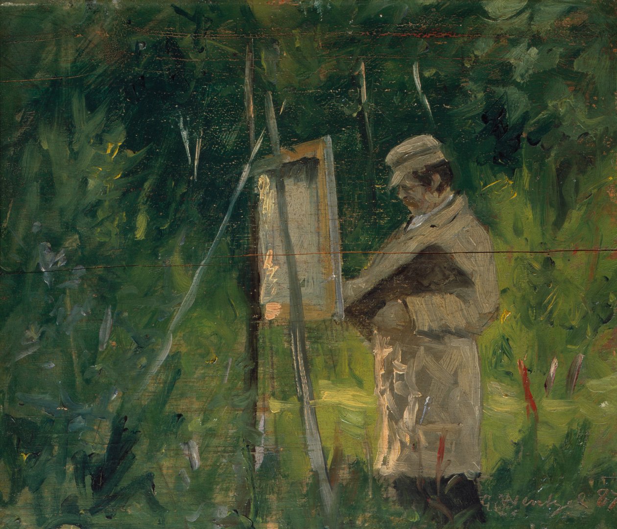 Maler am Staffelei von Gustav Wentzel