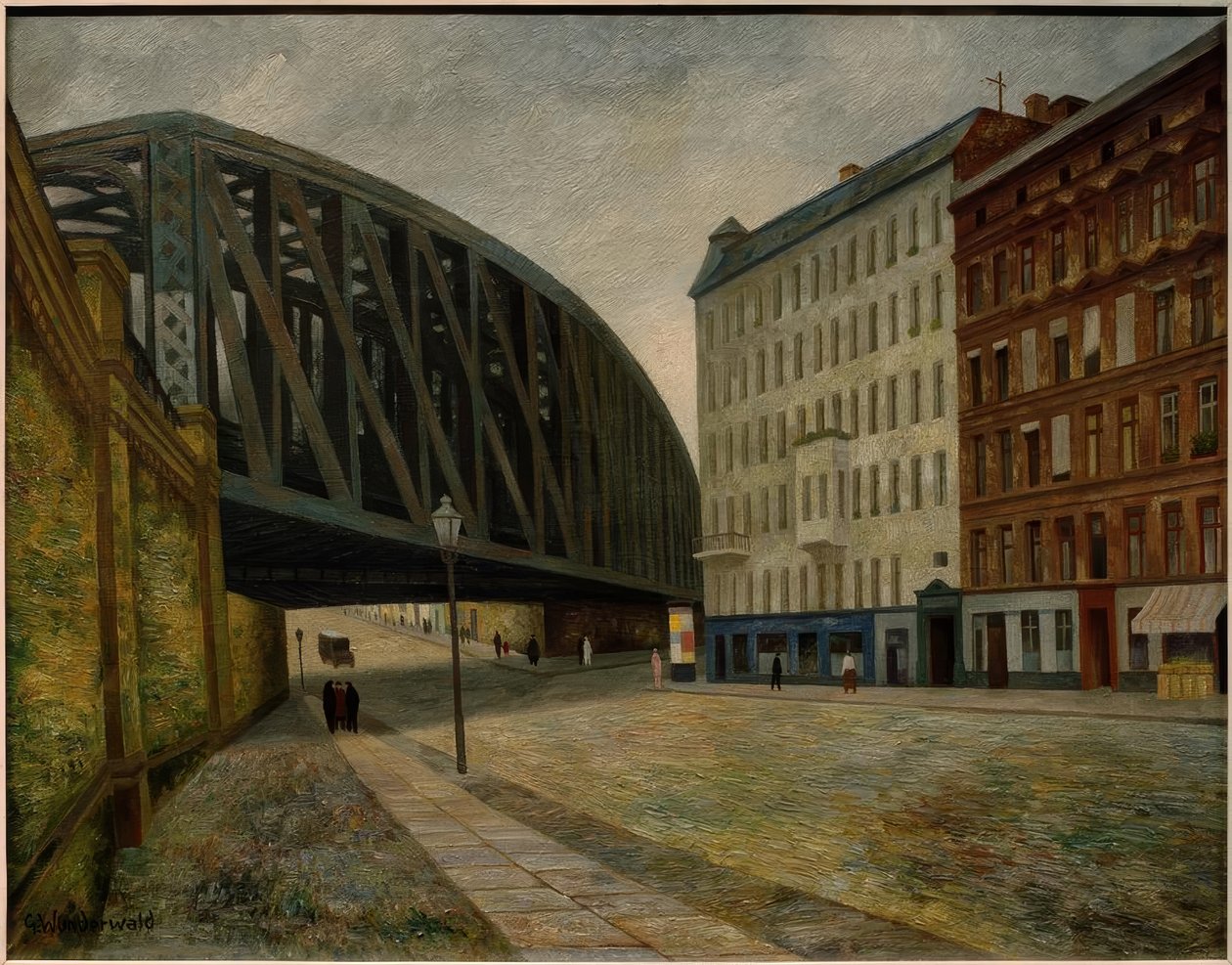 Brücke über die Ackerstraße Berlin Nord von Gustav Wunderwald