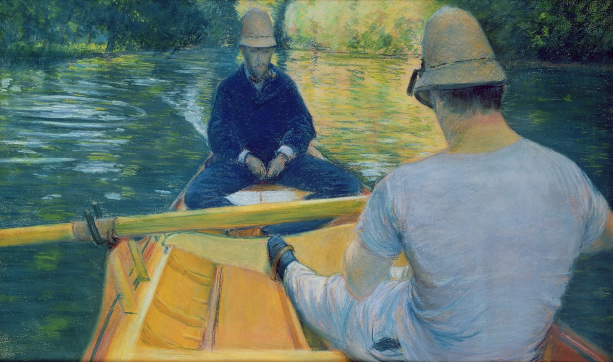 Bootsfahrer auf der Yerres von Gustave Caillebotte
