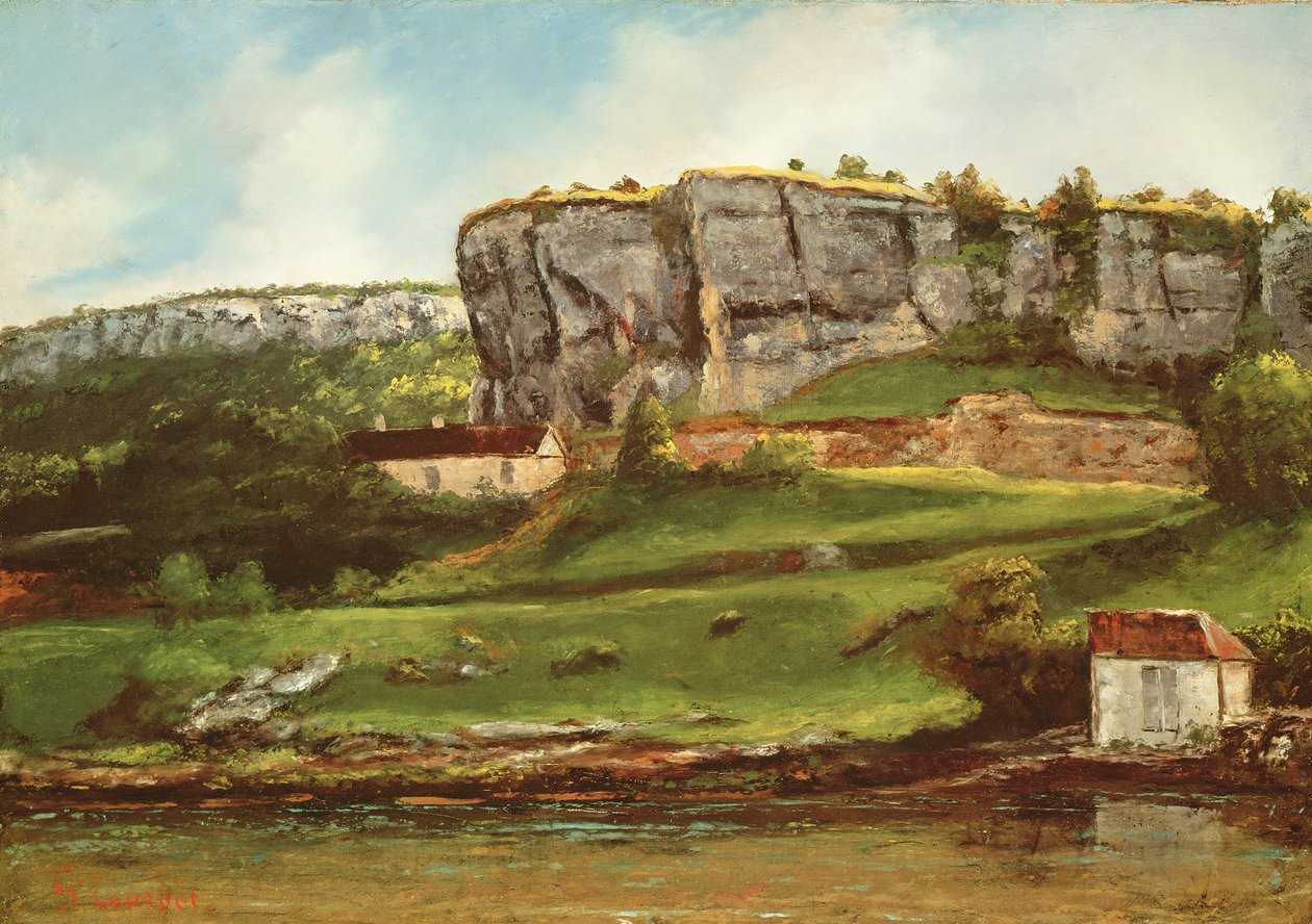 Landschaft wahrscheinlich der Region Creux-Billard im Jura von Gustave Courbet
