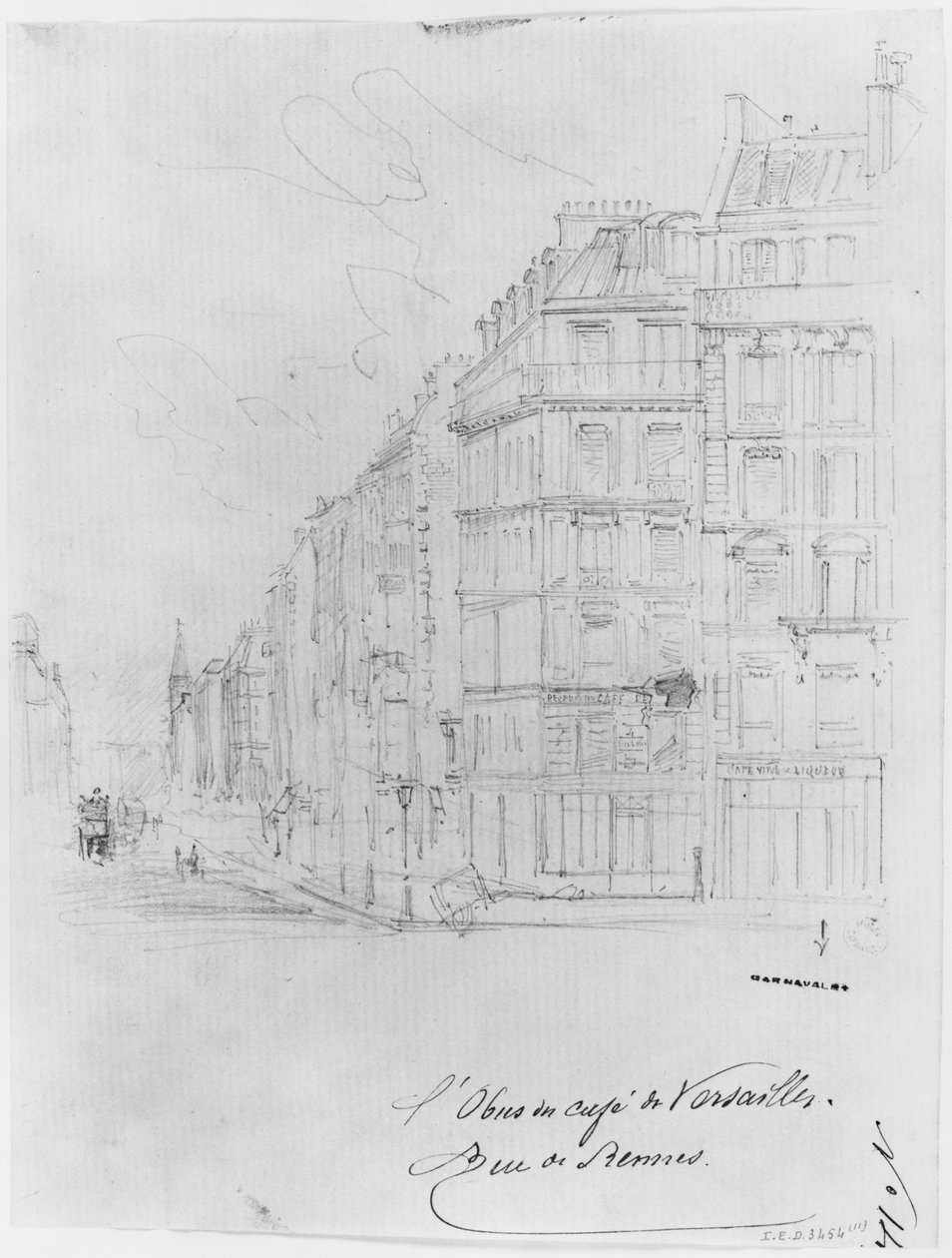 Album der Belagerung von Paris, Granate des Café de Versailles, rue de Rennes von Gustave Dore