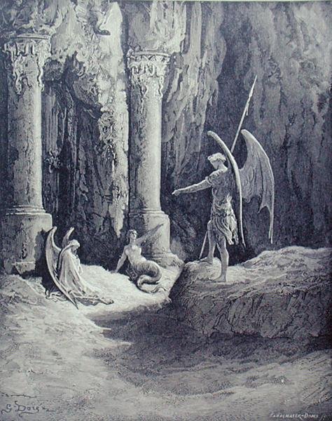 Satan an den Toren der Hölle, aus Buch II von 