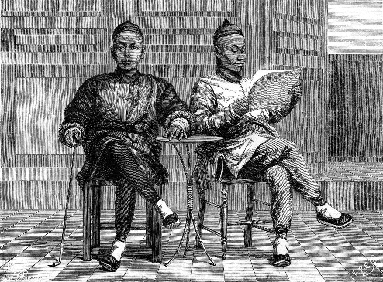 Chinesische Banker, San Francisco, Kalifornien, 19. Jahrhundert von Gustave Clarence Rodolphe Boulanger