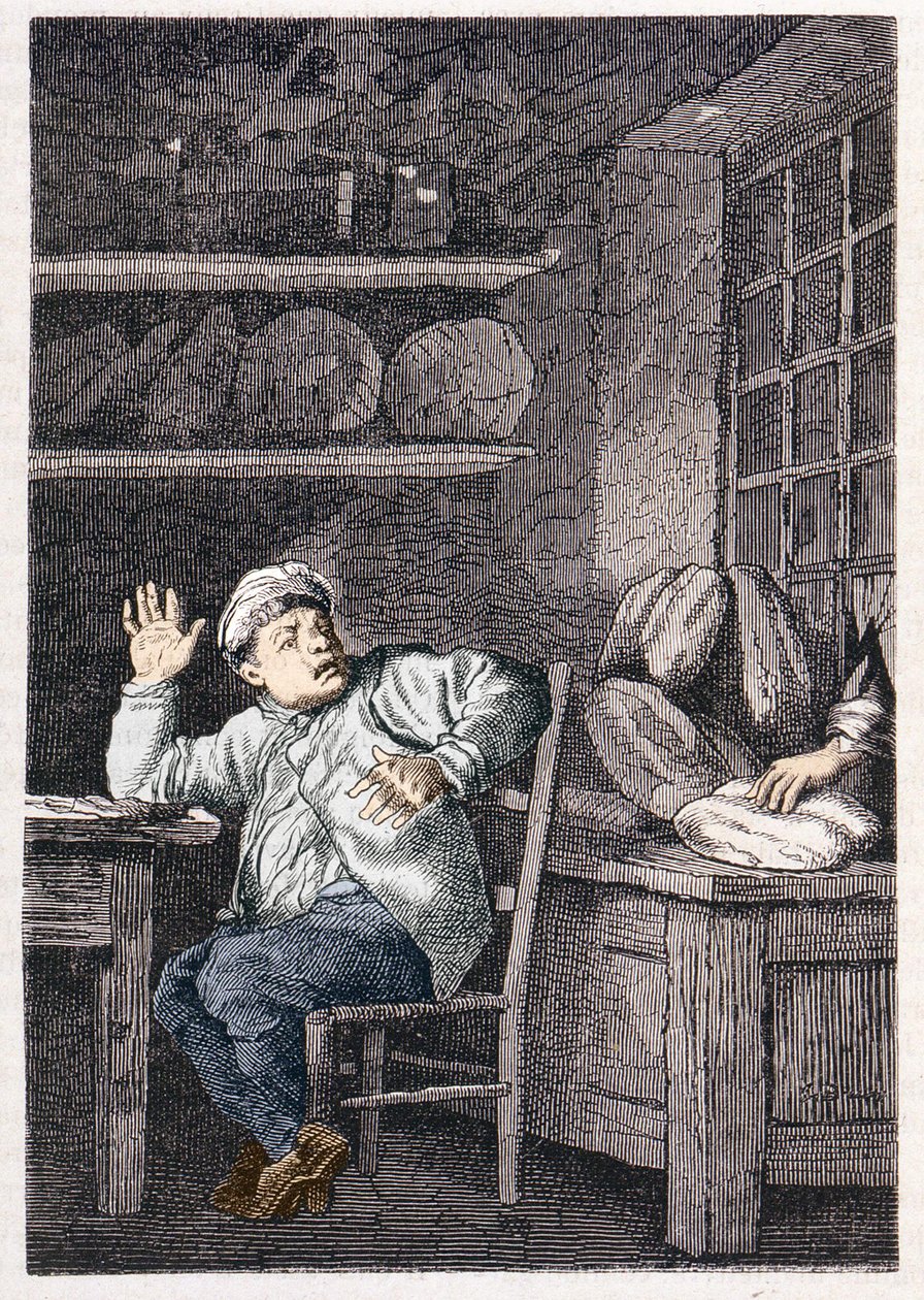 Der Diebstahl von Jean Valjean - in „Les Misérables“ von Victor Hugo, ill. von Brion, ed. Hetzel und Lacroix von Gustave Brion