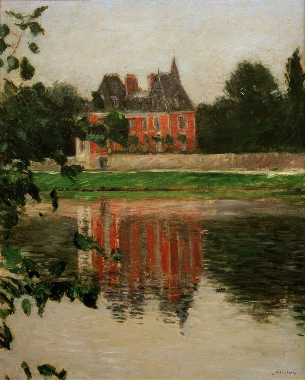 Schloss am Ufer der Seine, Argenteuil von Gustave Caillebotte