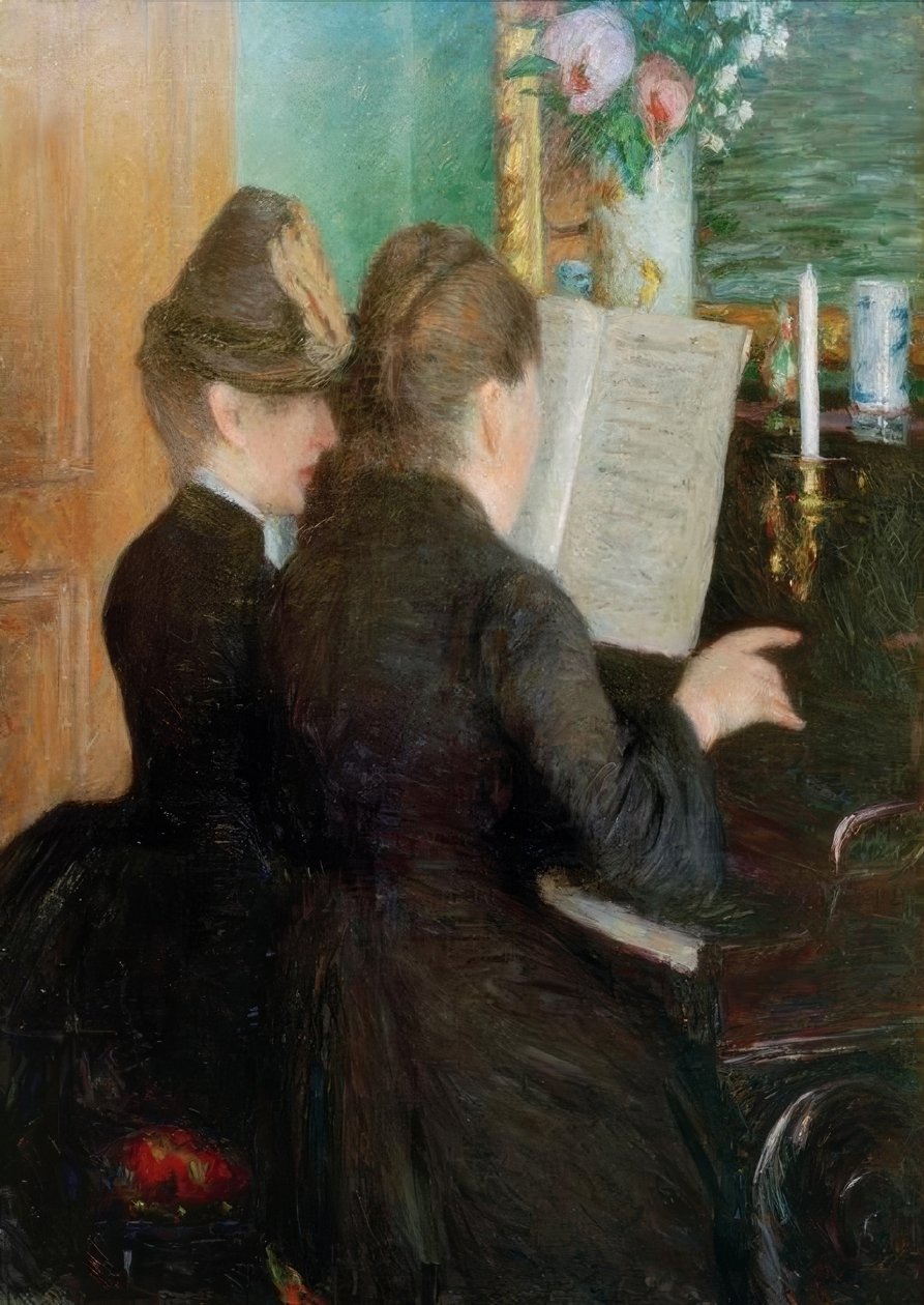 Die Klavierstunde von Gustave Caillebotte