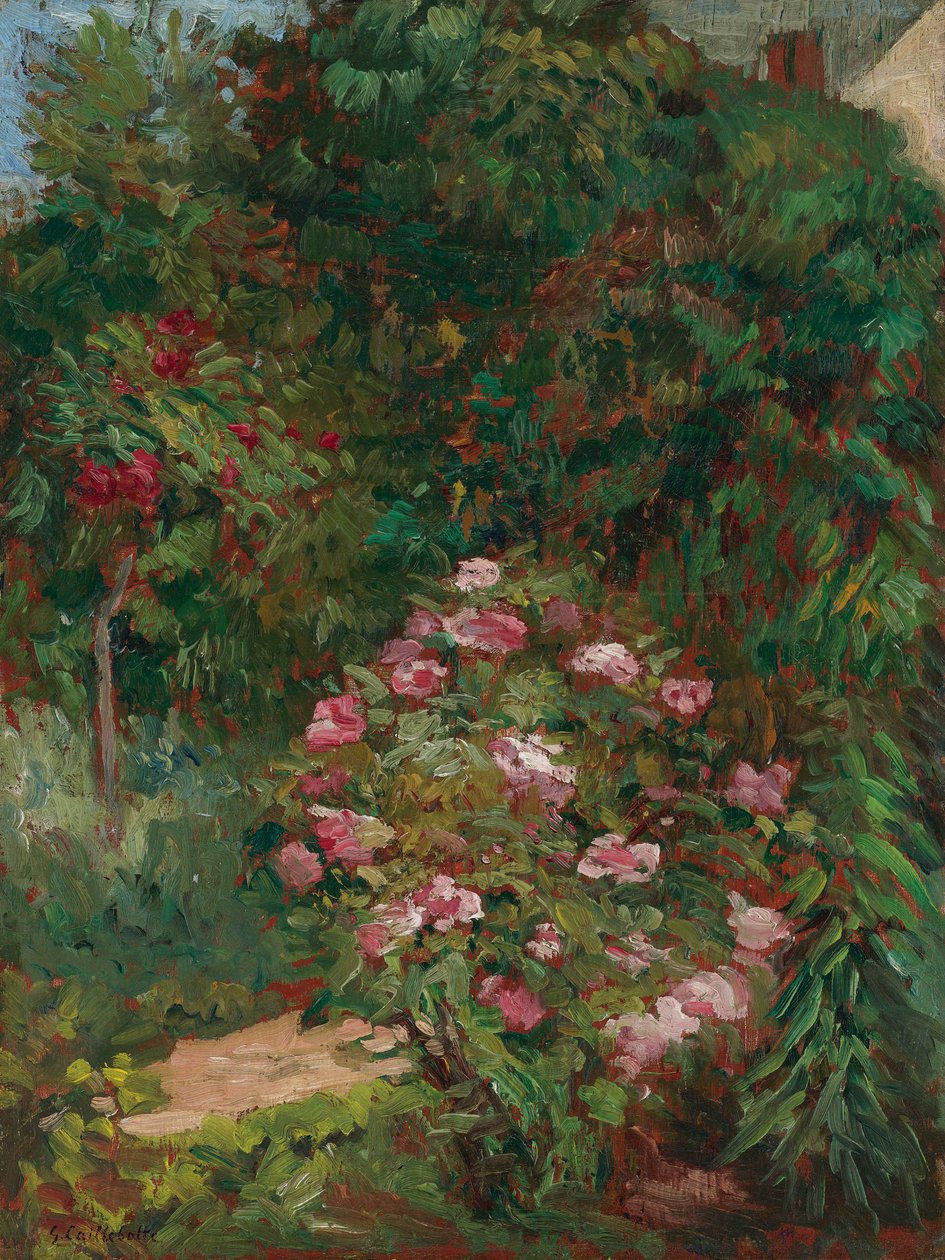 Blumenmassiv, Garten des Petit Gennevilliers von Gustave Caillebotte