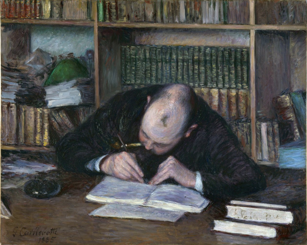 Porträt des Buchhändlers Emile Jean Fontaine von Gustave Caillebotte