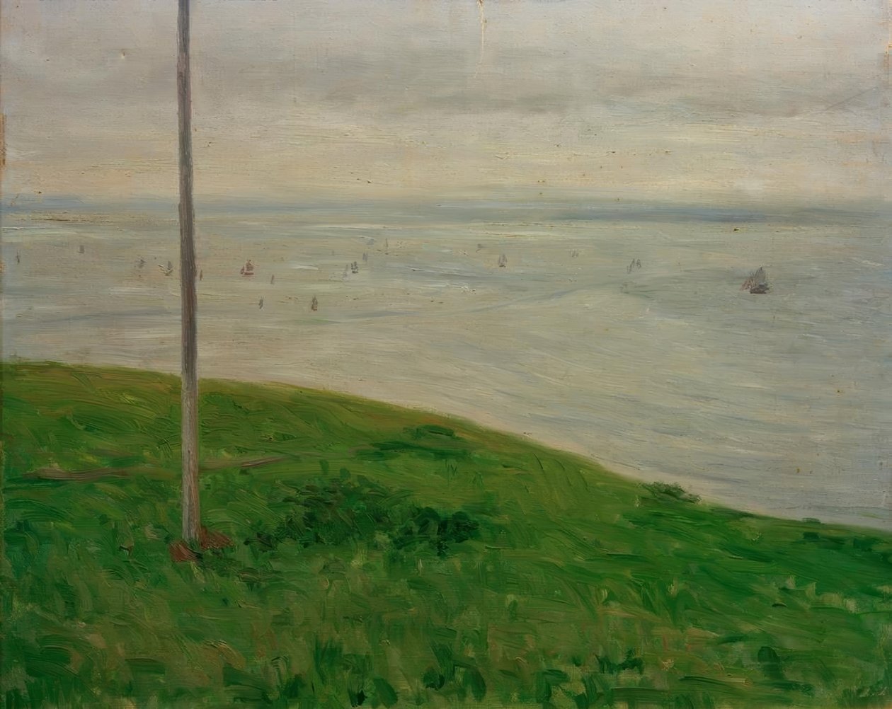 Wiese am Meer, Normandie von Gustave Caillebotte