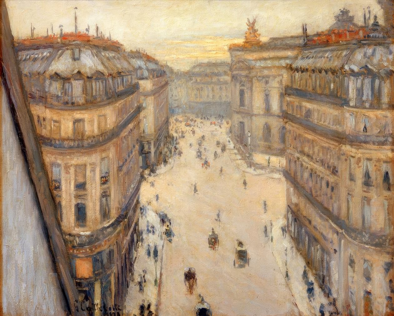 Rue Halévy, Blick aus dem sechsten Stock von Gustave Caillebotte