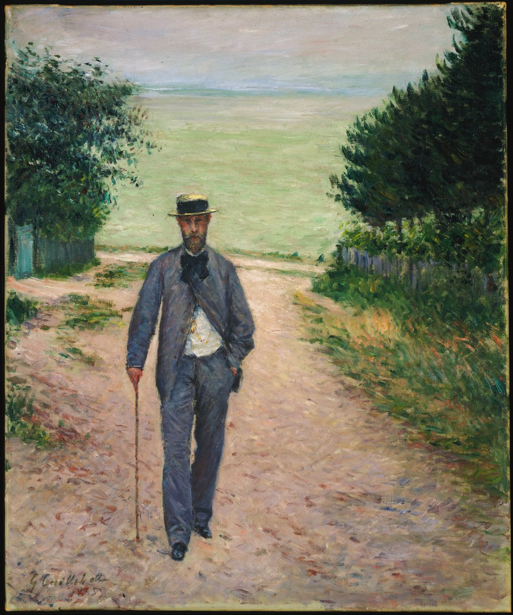 Spaziergänger am Meer; Promeneur au Bord de la Mer, 1885 von Gustave Caillebotte