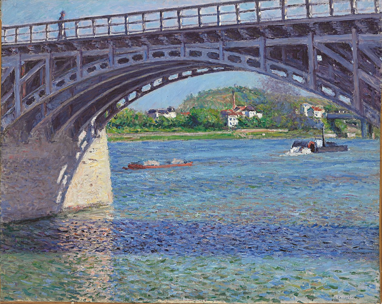 Die Brücke von Argenteuil und die Seine, ca. 1883 von Gustave Caillebotte