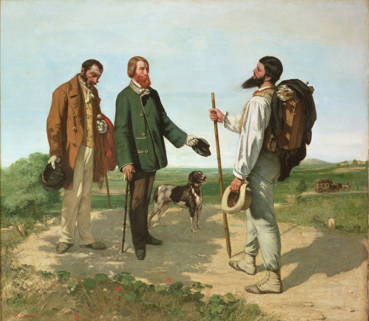 Bonjour, Monsieur Courbet von Gustave Courbet