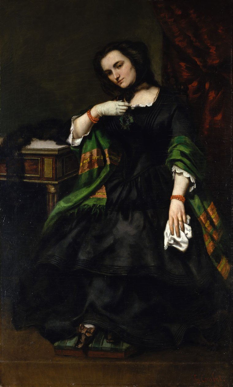 Madame Auguste Cuoq Mathilde Desportes, 1827-1910, ca. 1852-57 von Gustave Courbet