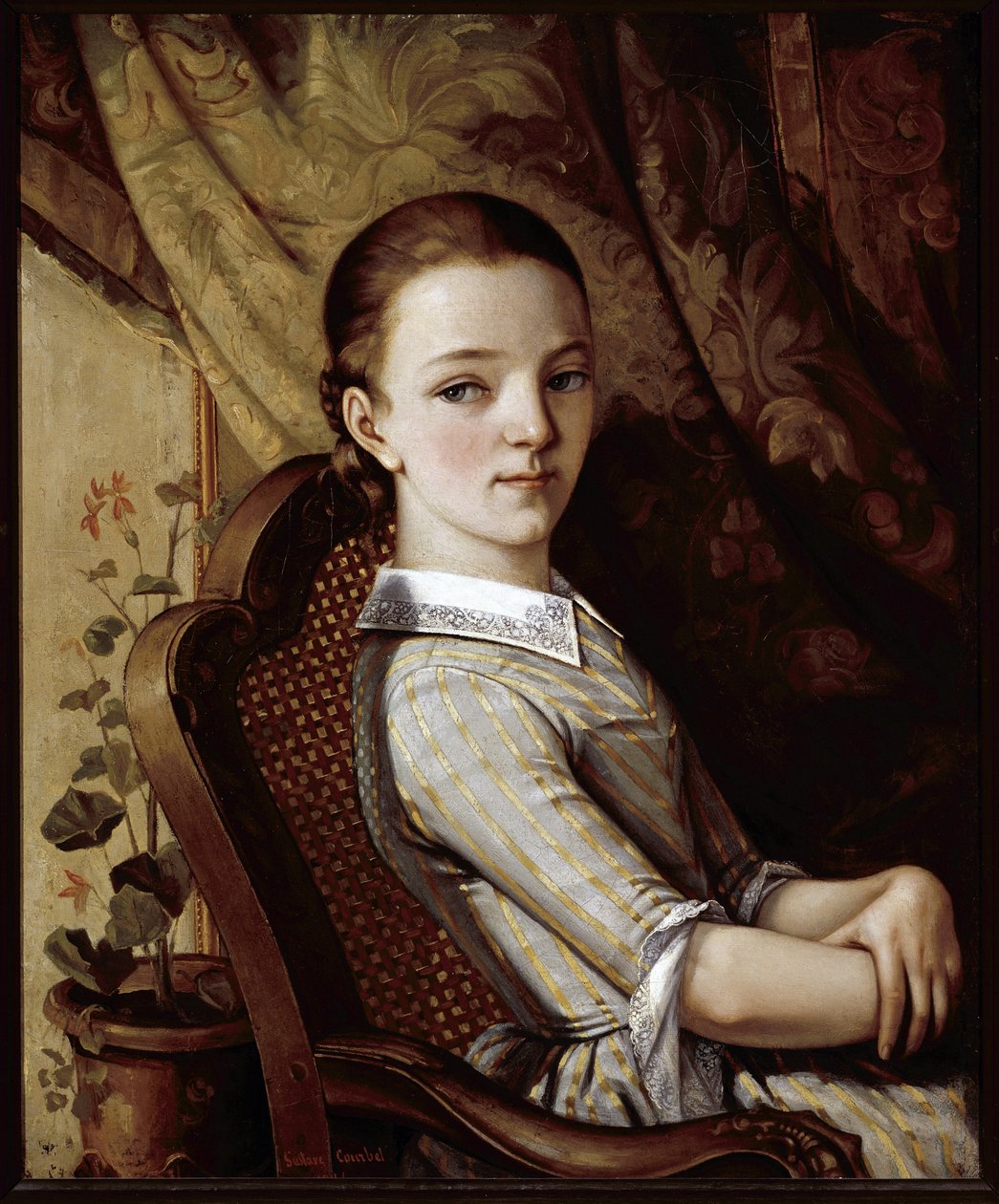 Porträt von Juliette Courbet von Gustave Courbet