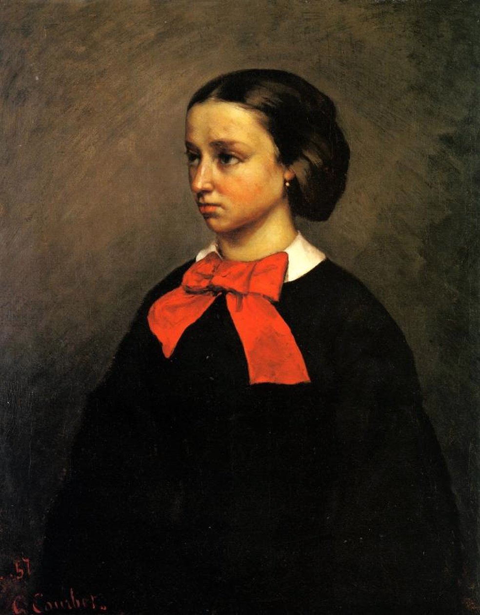 Porträt von Madame Jacquet von Gustave Courbet