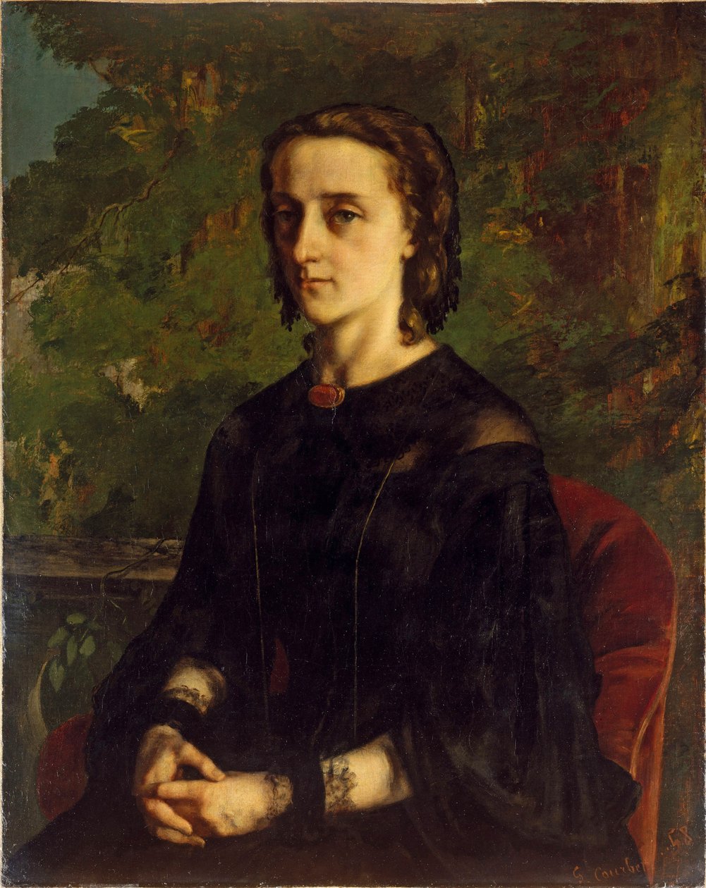 Porträt von Mme de Brayer oder der polnische Exilant, 1858 von Gustave Courbet