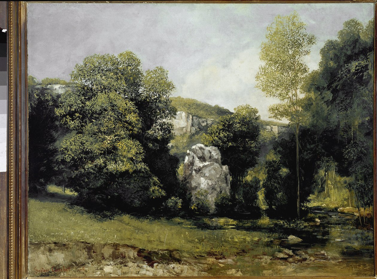 Ansicht des Flusses Breme von Gustave Courbet