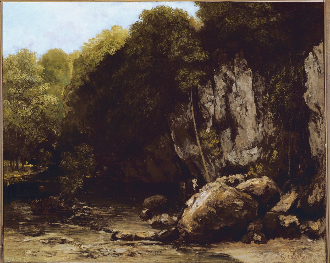 Ansicht des Ortes Le Puits-Noir bei Ornans von Gustave Courbet
