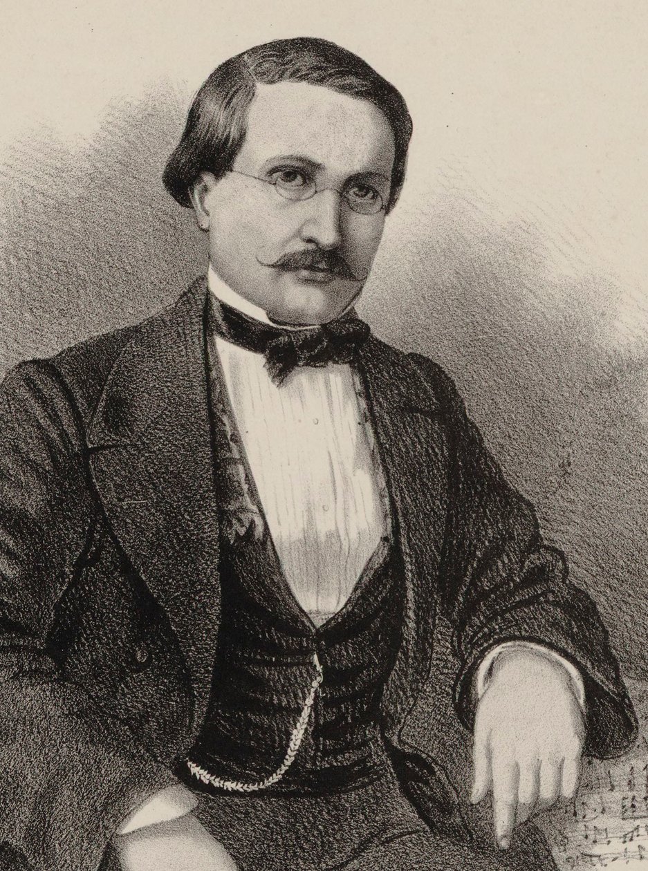 Porträt des Komponisten Antony Lamotte 1819-1912 von Gustave Donjean