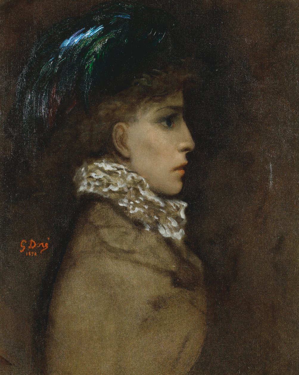 Gustave Doré, 1870 - Sarah Bernhardt von Gustave Dore