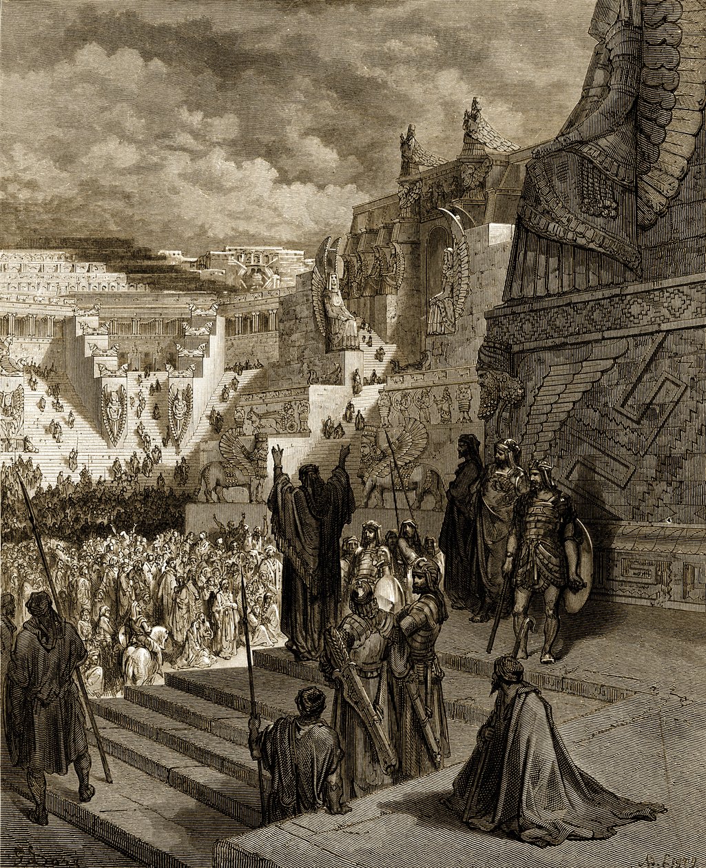 Artaxerxes gewährt den Juden Freiheit - Bibel von Gustave Dore