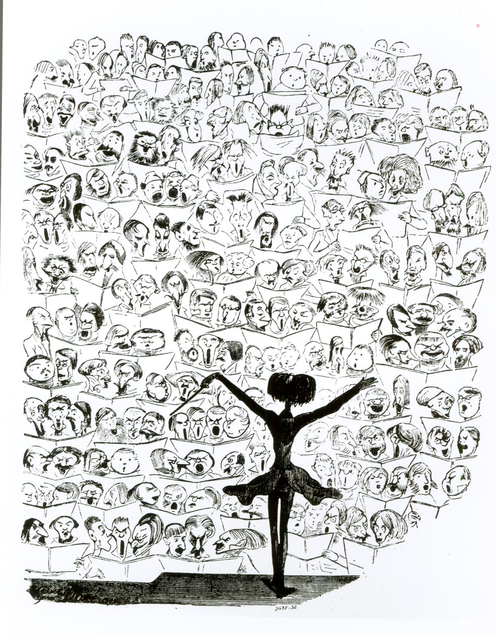 Konzert der Philharmonischen Gesellschaft, Karikatur von Hector Berlioz aus 
