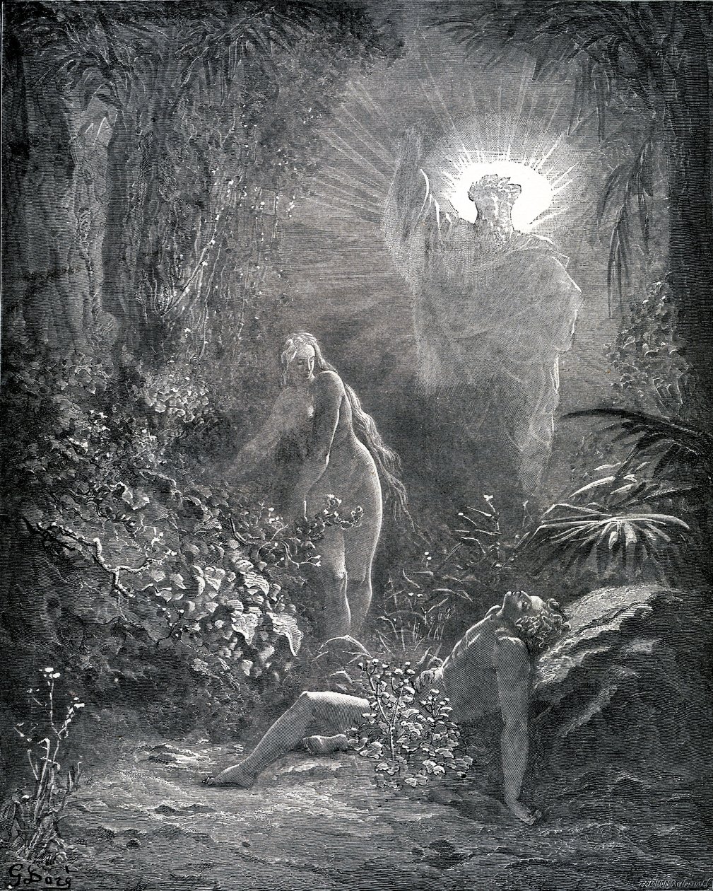 Erschaffung von Eva von Gustave Dore