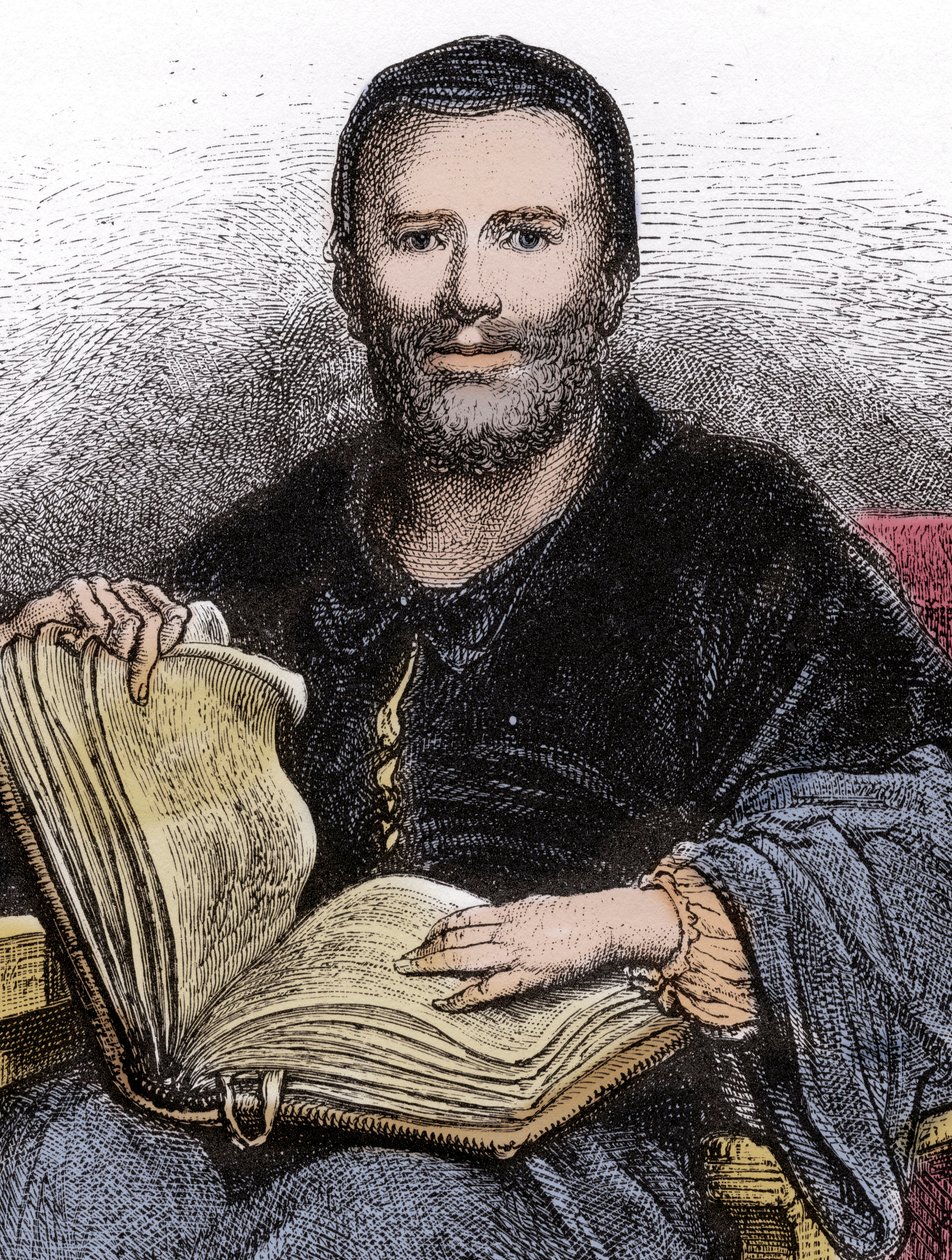 Porträt von Rabelais - Illustration aus 
