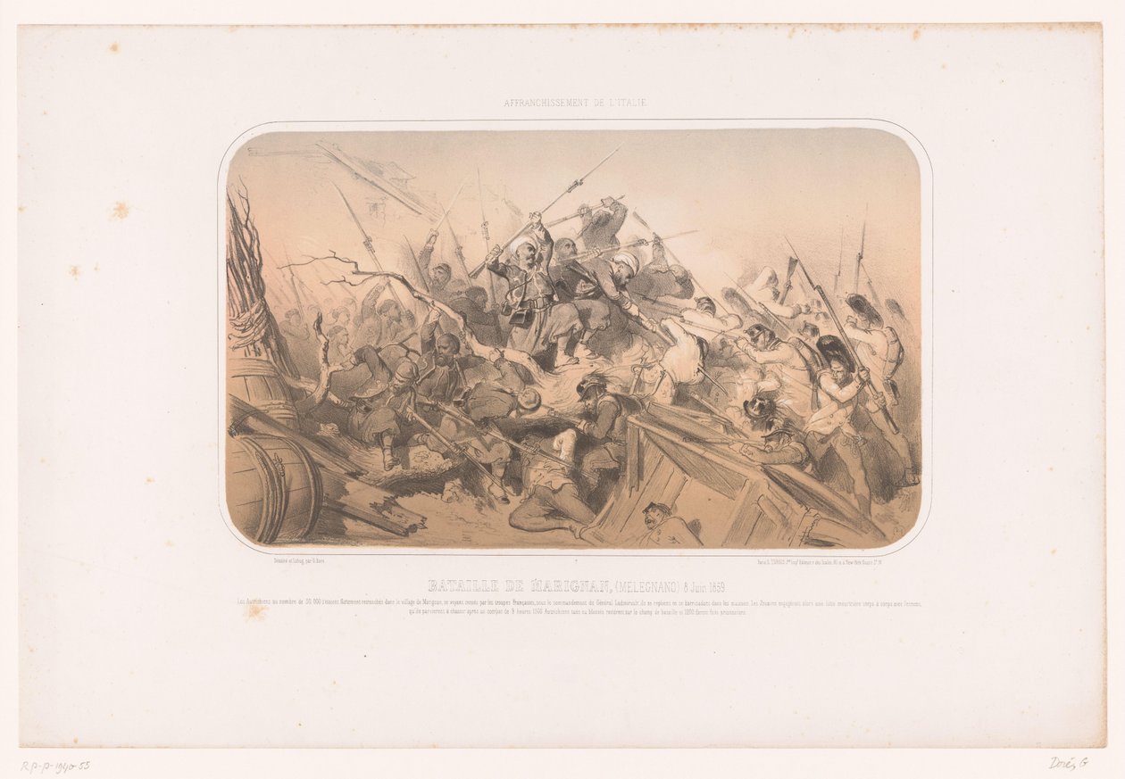 Schlacht bei Melegnano von Gustave Dore
