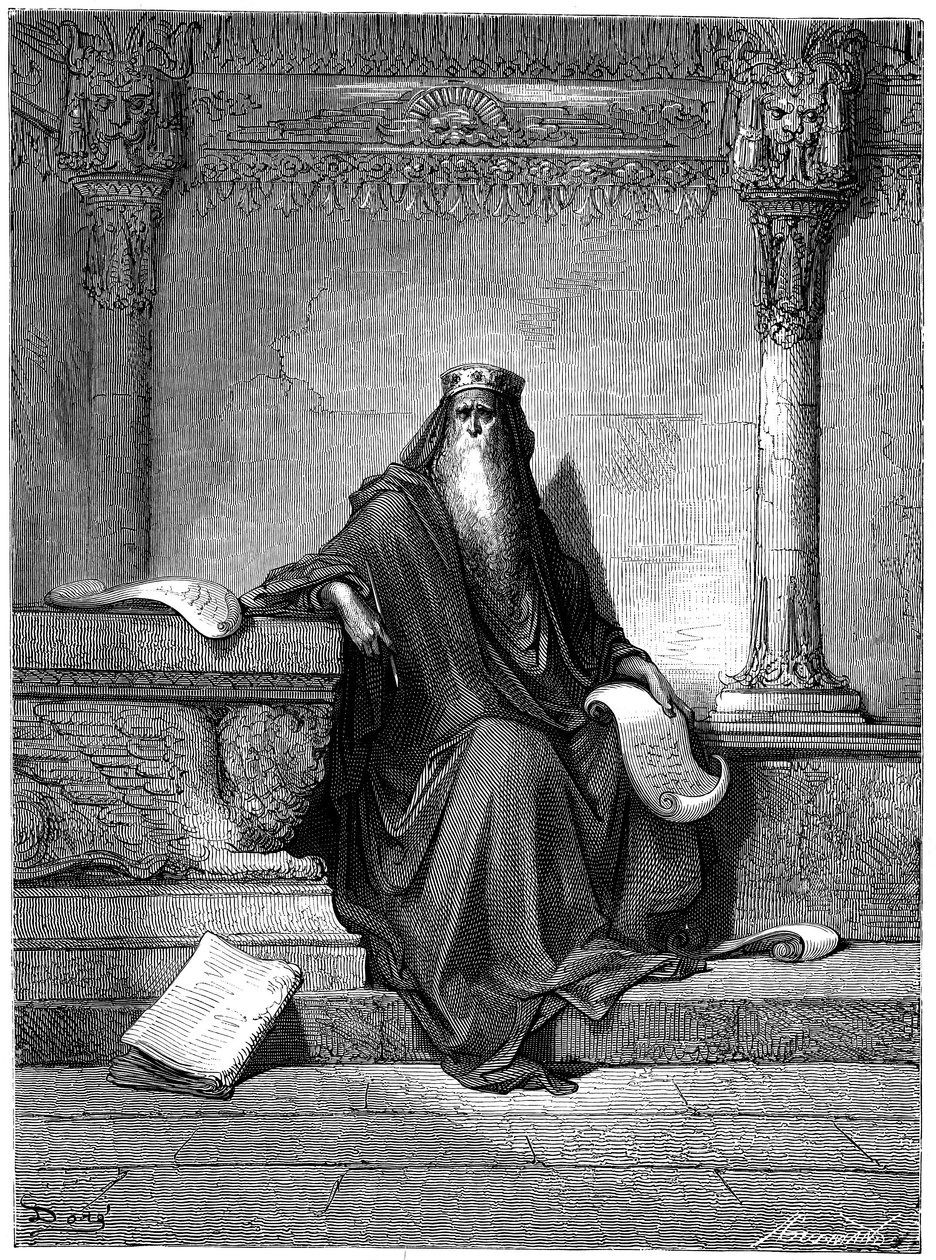 Salomo - Illustration von Gustave Doré (1832-1883) für Die Bibel (1866) - von Gustave Dore