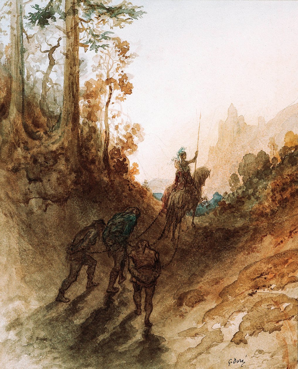 Die Riesen werden gefangen, ca. 1869-83 von Gustave Dore