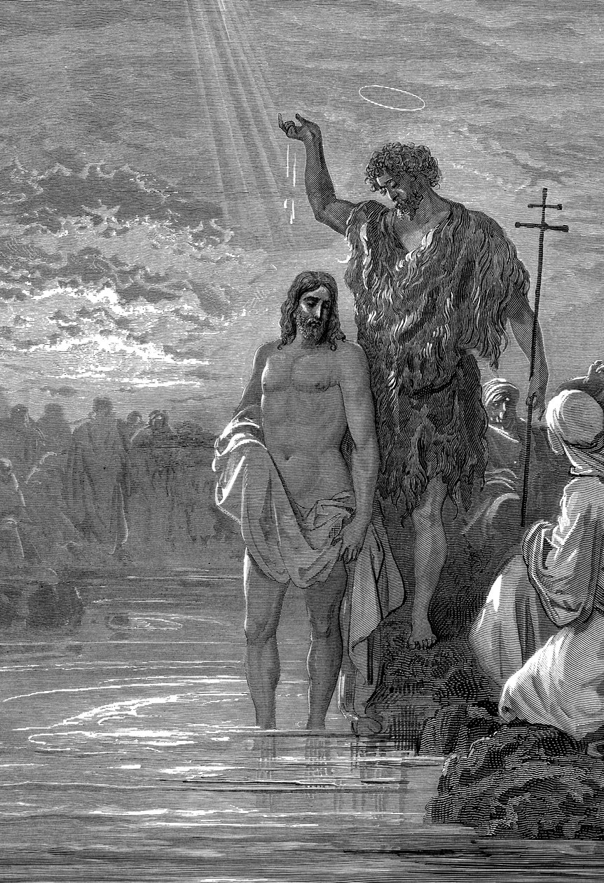 Die Taufe Christi von Gustave Dore