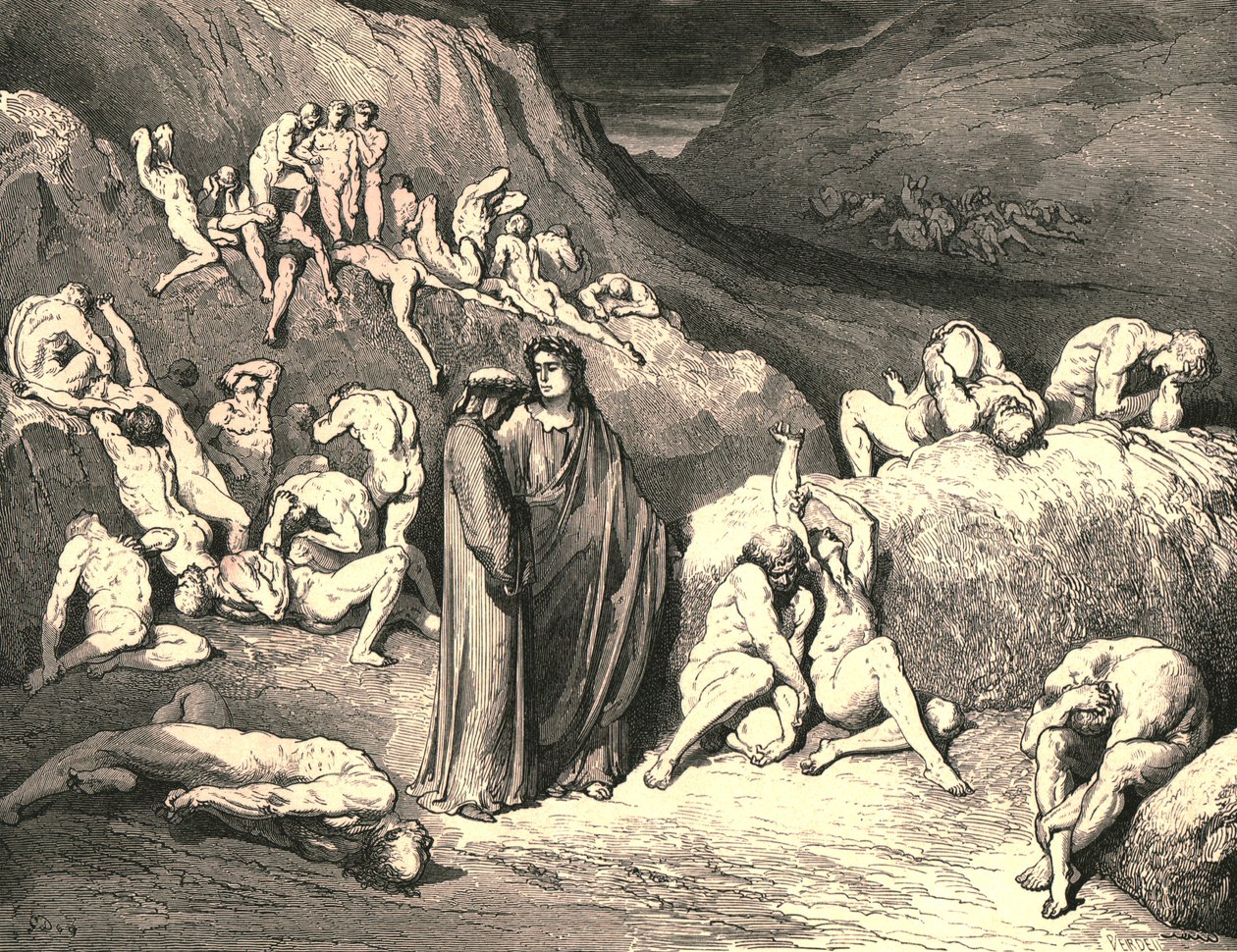 Die Kruste kam in Flocken von unten heraus, um 1890 von Gustave Dore