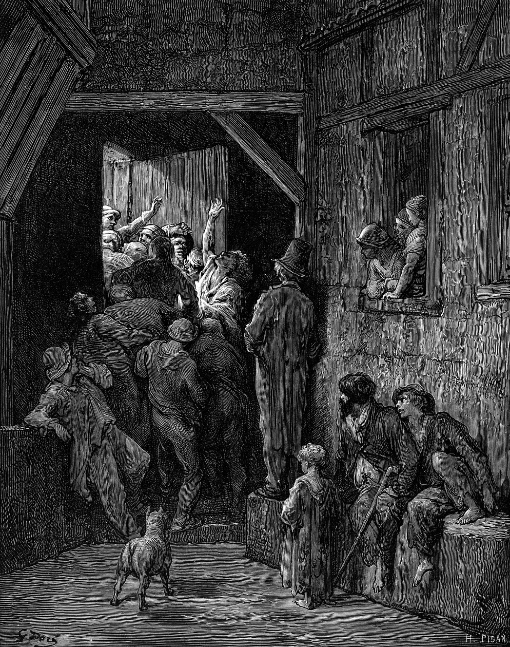 Werft ihn raus, Ratcliff von Gustave Doré von Gustave Dore