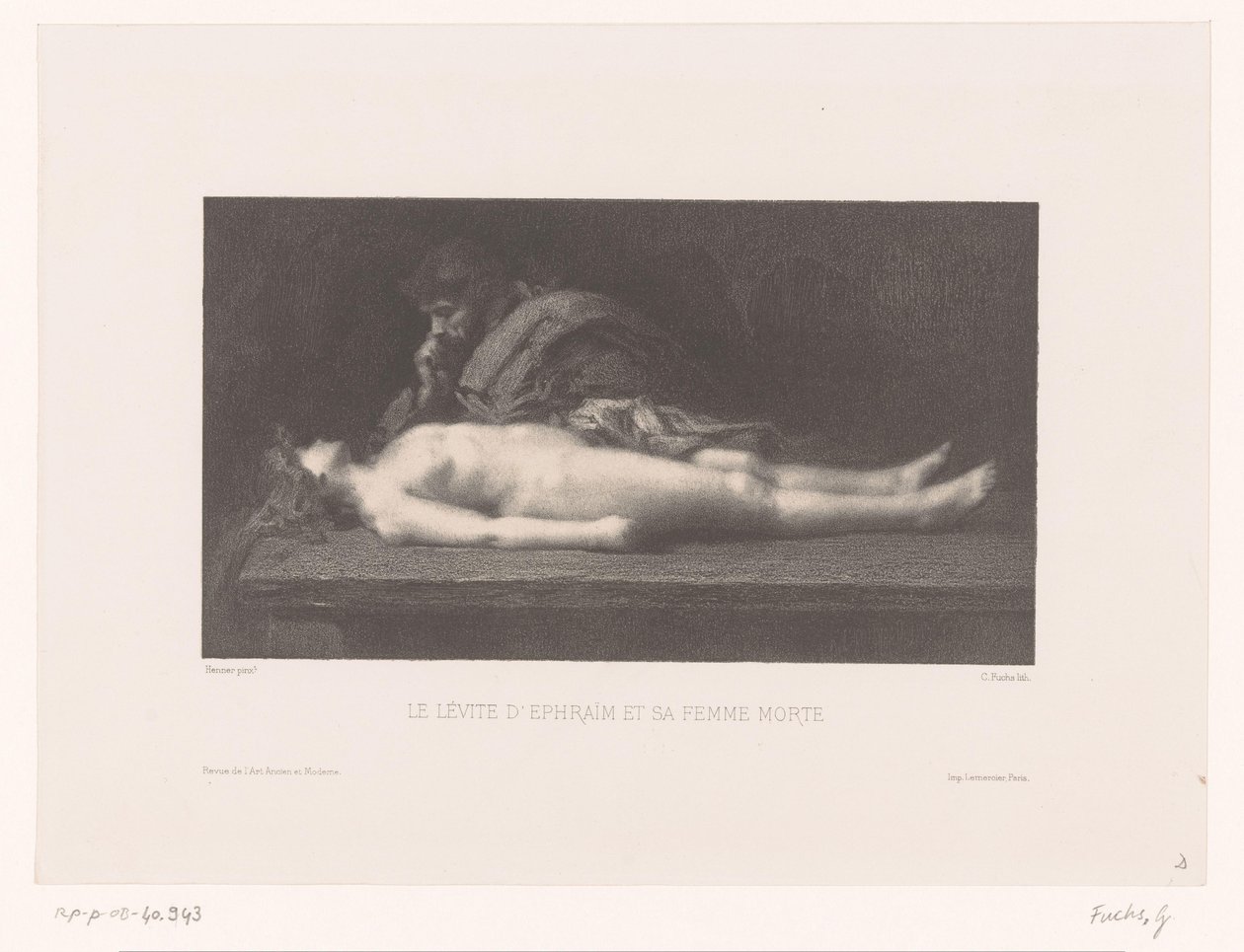 Levit von Ephraim und seine tote Frau von Gustave Fuchs