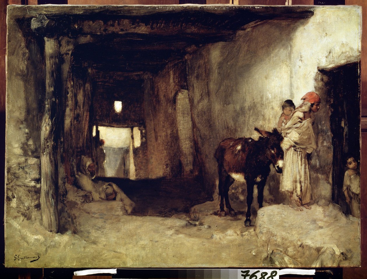 Orientalismus: Ein Haus in der Sahara von Gustave Guillaumet