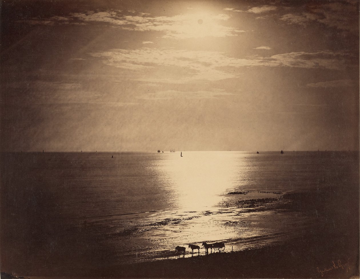 Die Sonne im Zenit, Normandie von Gustave Le Gray