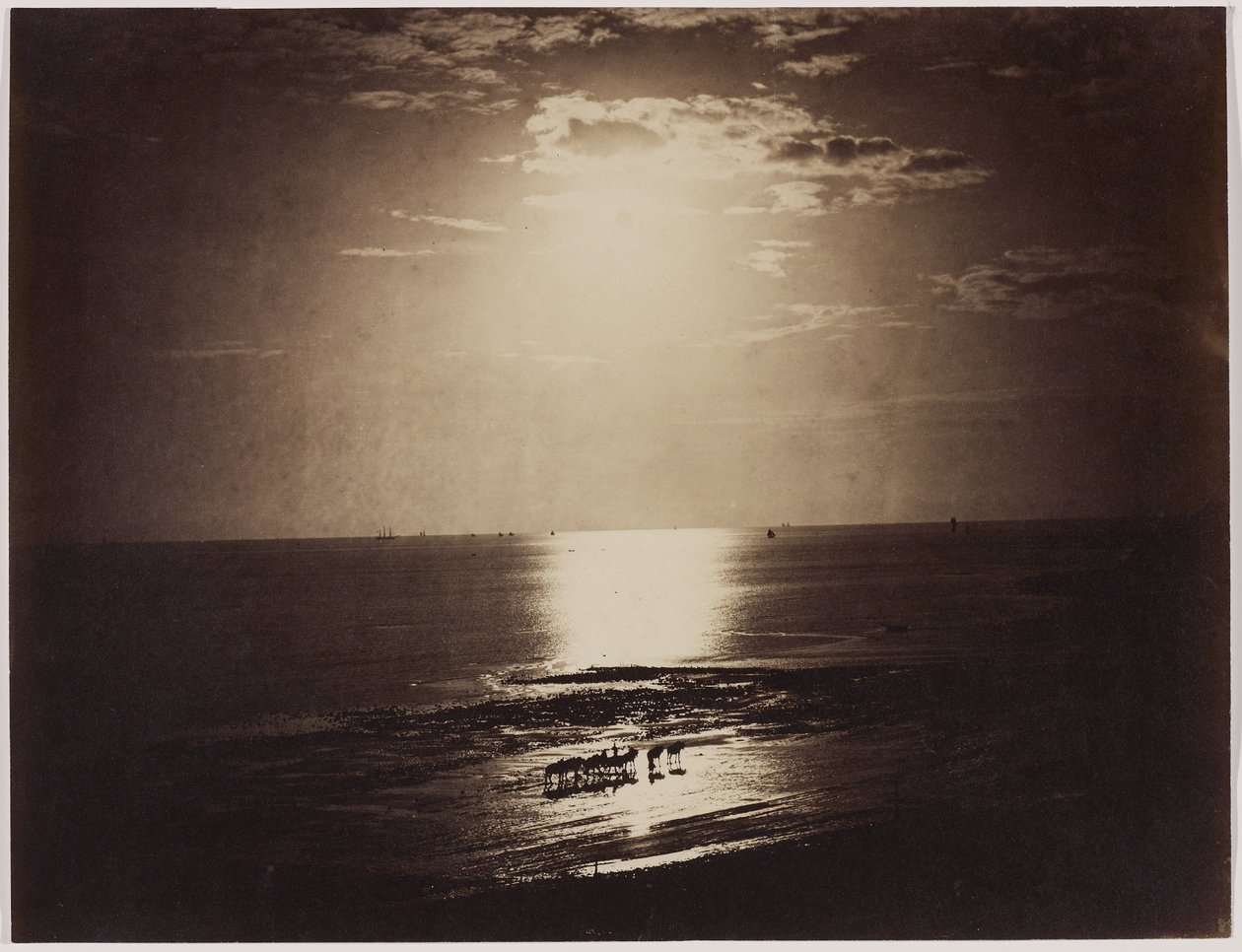Le soleil couronné, Normandie, 1856-59 von Gustave Le Gray