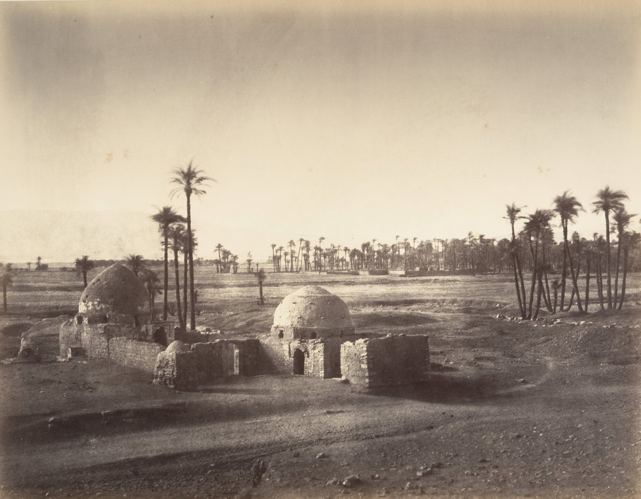 Ansicht der Ebene von Theben vom Tempel von Karnak aus von Gustave Le Gray