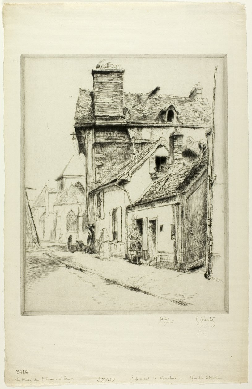 Die Apsis von St. Remy von Troyes von Gustave Leheutre
