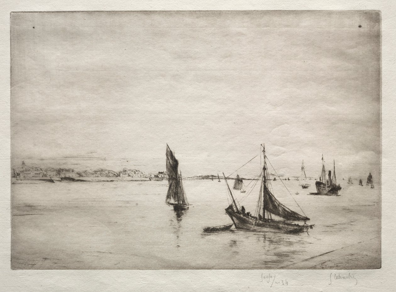 Die Straße von La Rochelle von Gustave Leheutre